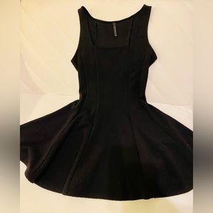 Black Pleated Cocktail Dress